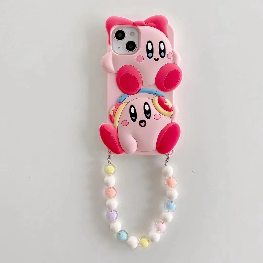 Ốp Điện Thoại Silicon Chống Sốc Họa Tiết Hoạt Hình Kirby Cho iPhone6P/7P/8Plus/11/12/13/XSMAX/XR