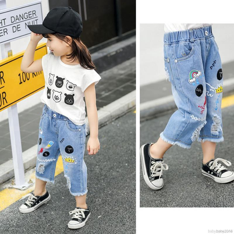 Quần short denim cho bé gái