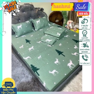Drap ga trải giường bo chun xung quanh kích thước 1m2,1m4,1m6[cây thông xanh]