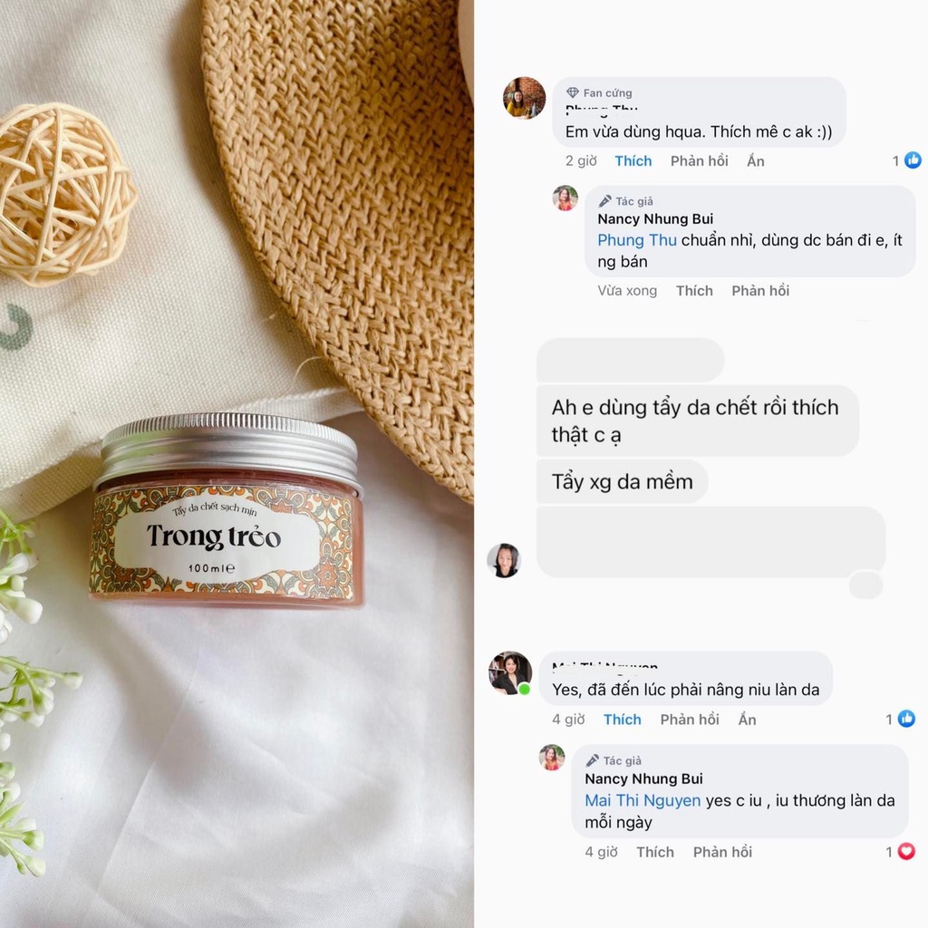 Tẩy Da Chết Trong Trẻo Rosiebeauty