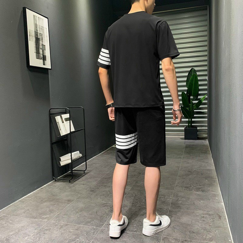 Bộ thể thao nam đồ bộ quần áo bốn mùa cộc tay  hot trend bền đẹp cao cấp QQ SHOP