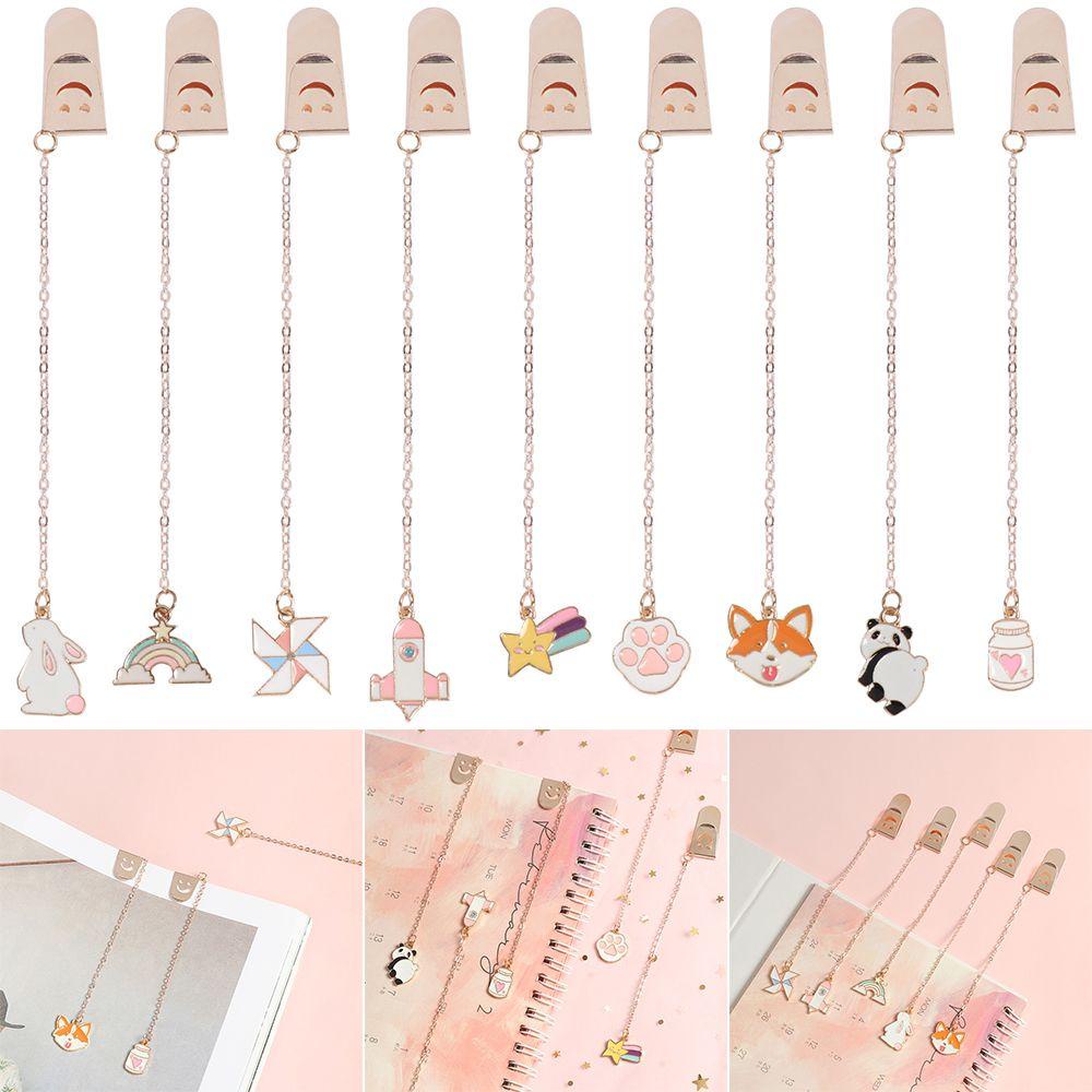 PISTA Kẹp Đánh Dấu Trang Sách Hình Nhân Vật Hoạt Hình Dễ Thương