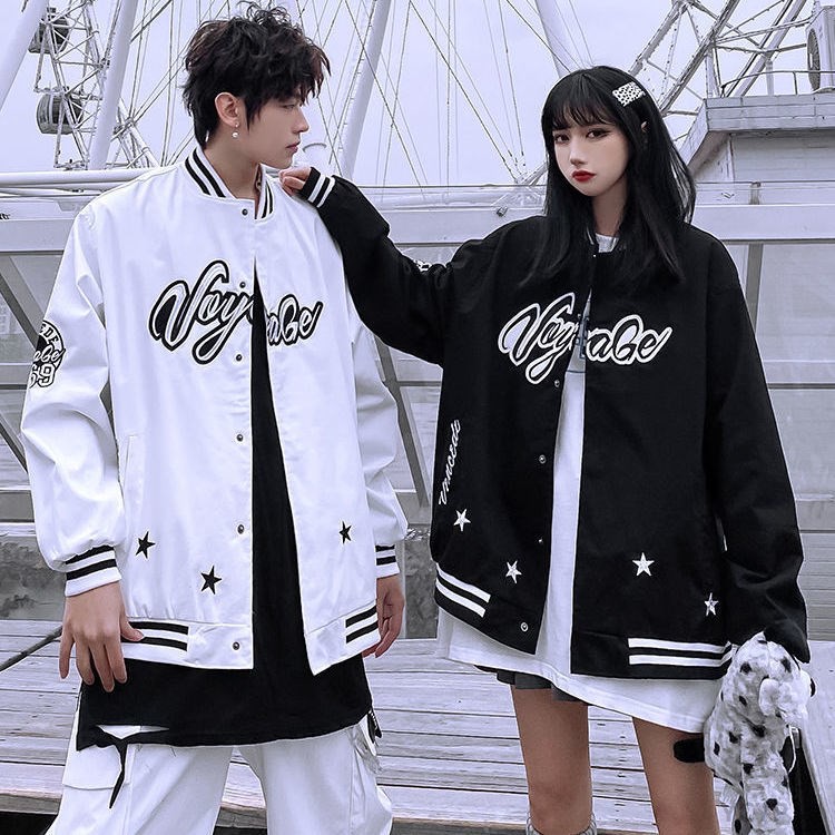 Áo Khoác Bóng Chày Form Rộng Thời Trang Dành Cho Cả Nam Và Nữ