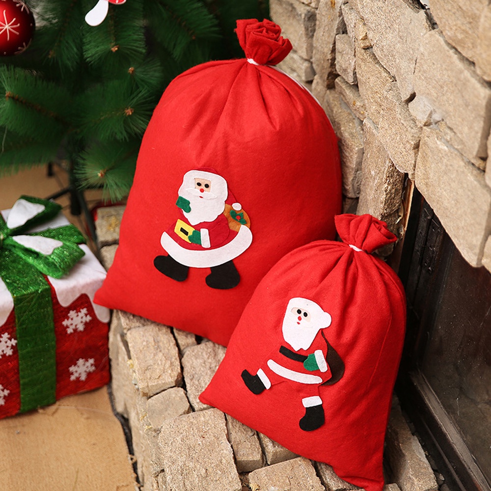 Túi đựng kẹo hình ông già Noel/tuần lộc/người tuyết/ông già Noel sáng tạo trang trí Giáng sinh năm mới