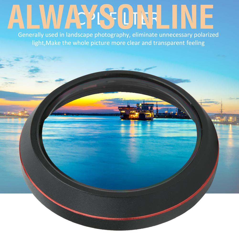 Alwaysonline Junestar CPL Lens Filter for Fujifilm X100V X100F X100T X100S X100 Camera