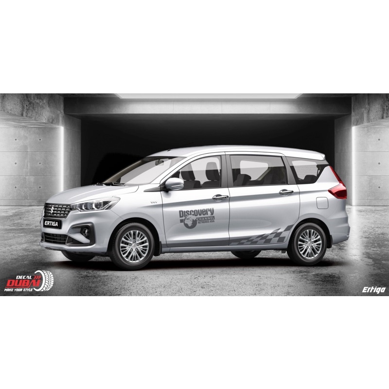 Tem Dán Sườn Xe Ertiga Trắng Thể Thao Cực Đẹp