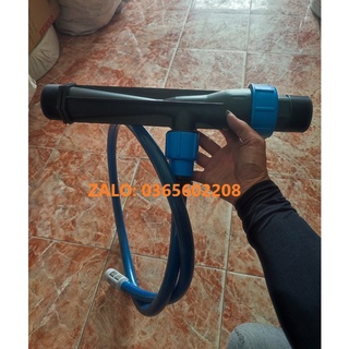 Bộ châm phân, hút phân phi 60mm gồm cây hút phân venturi phi 60mm, 1,5m ống hút phân, đầu lọc phân- Nhập khẩu, Loại tốt