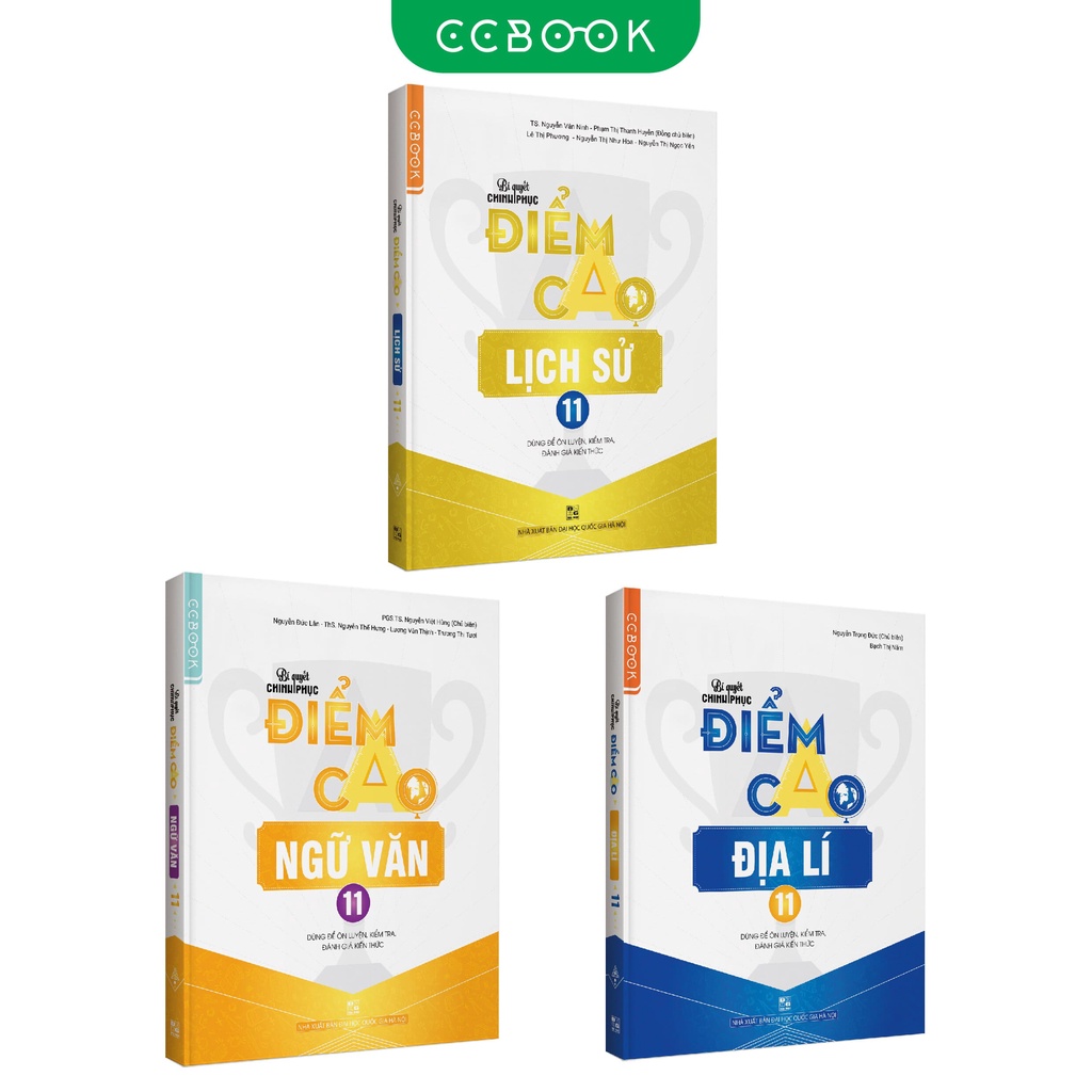 Sách – Combo lớp 11 khối C Bí quyết chinh phục điểm cao – Văn Sử Địa (3 cuốn) – Siêu tiết kiệm – Chính hãng CCbook