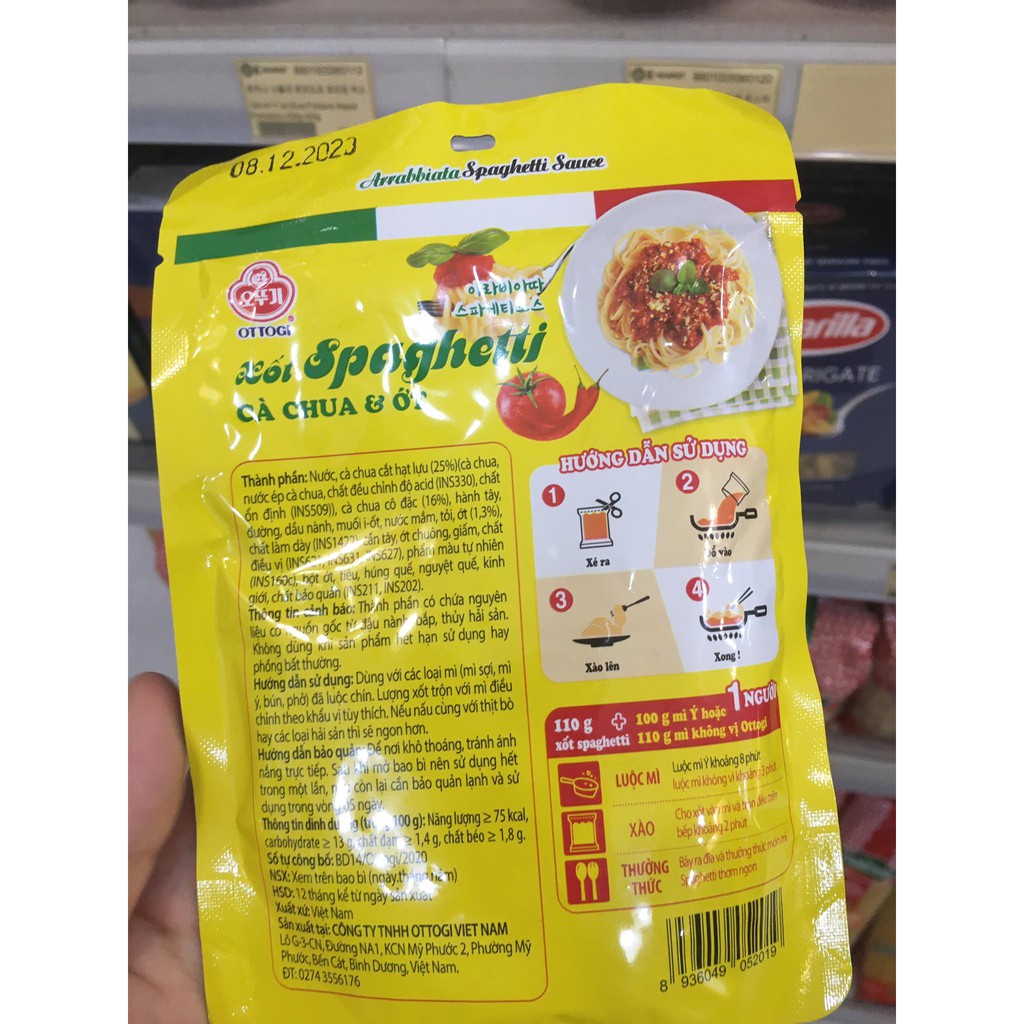 Sốt trộn mì ý spaghetti ăn liền 110g