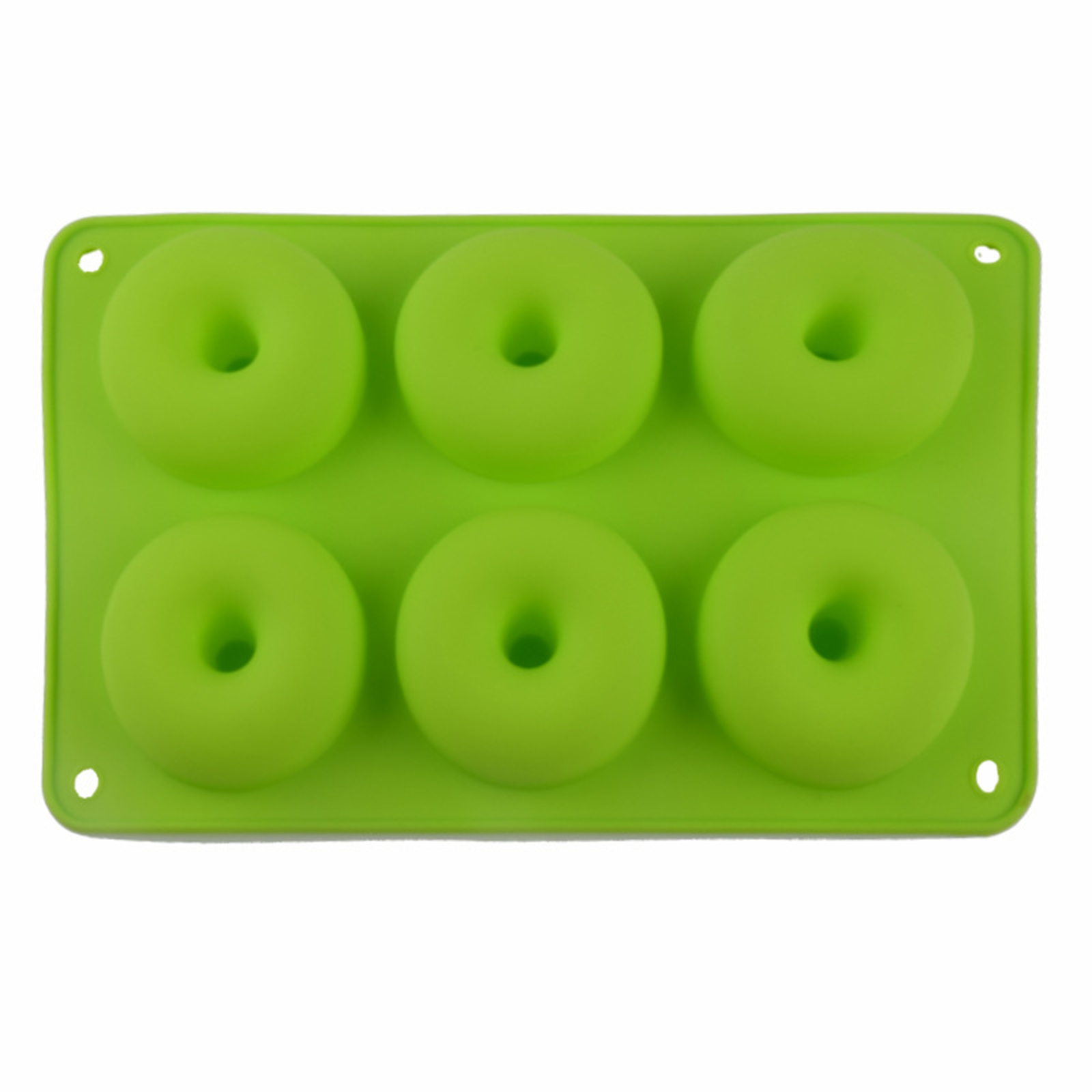 Silicone Khuôn Silicon Làm Bánh Donut 6 Ngăn Cách Nhiệt Có Thể Tái Sử Dụng