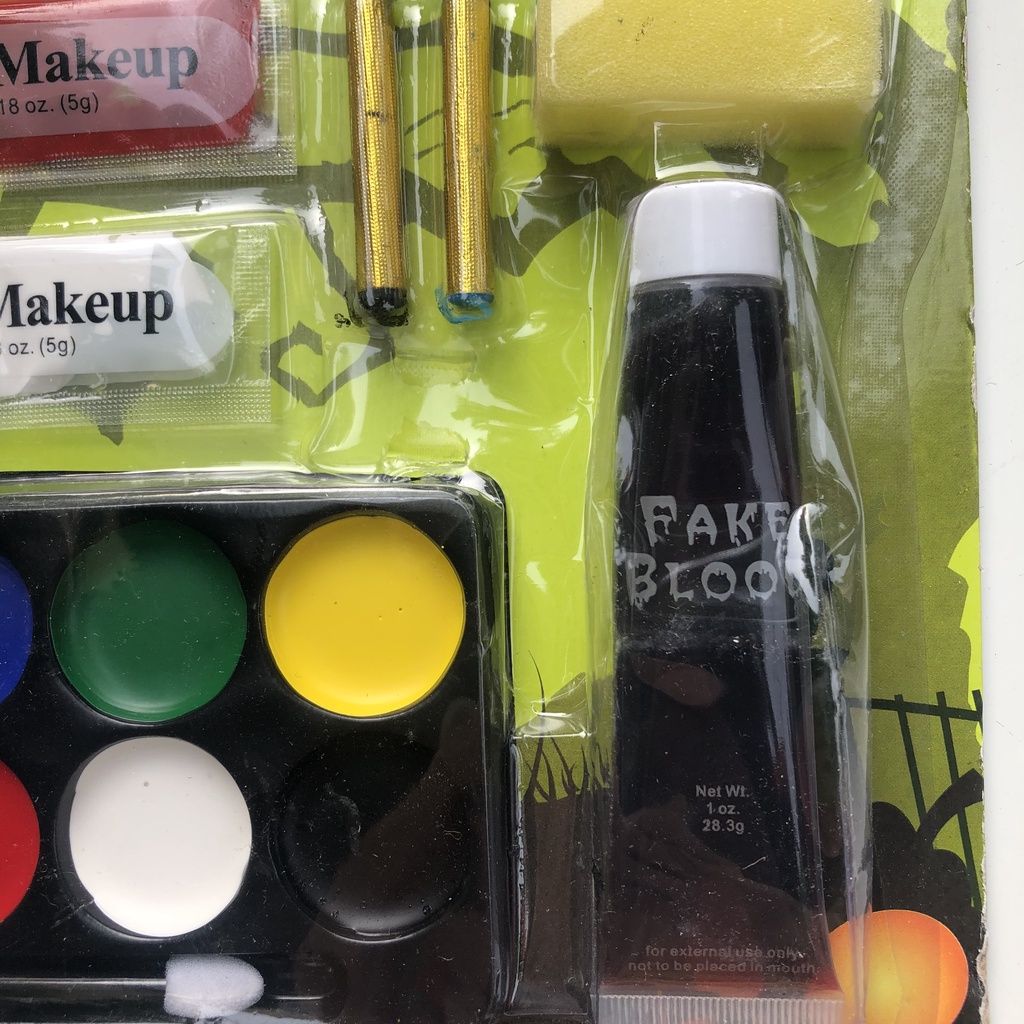 Bộ vẽ mặt hóa trang Halloween 8 màu nhiều phụ kiện | BigBuy360 - bigbuy360.vn