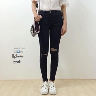Jeans đen bigsize 60-90kg