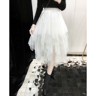 HÀNG NHẬP CHUẨN set áo thun len tăn và chân váy tua rua