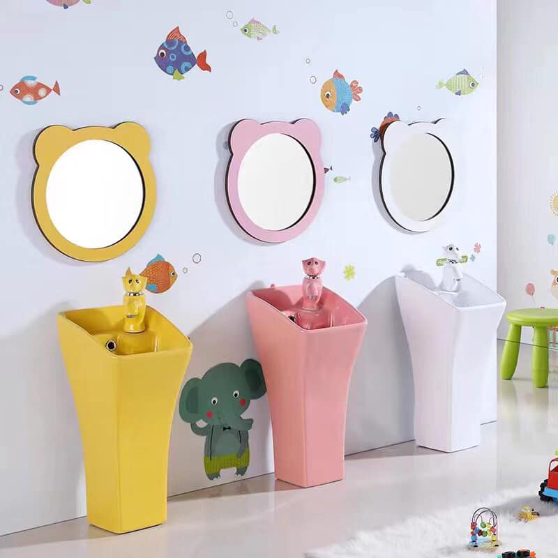 Lavabo đứng, lavabo đặt sàn trẻ em nhiều màu sắc Majst.