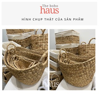 Giỏ đựng đồ lục bình dáng thuyền size lớn nhất