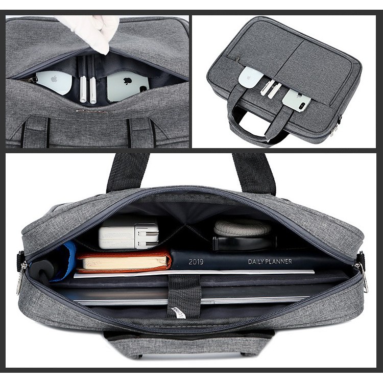 Cặp đựng laptop FOPATI cao cấp-nhiều ngăn- chống sốc tuyệt đối, chống nước, có quai đeo, có đai gài hành lý - FPT005