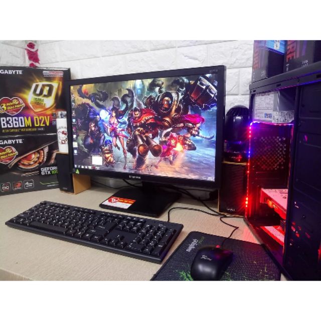 BỘ CASE MÁY TÍNH BÀN CHƠI GAME LOL FIFA PUBG MOBILE CỰC MƯỢT CÓ TẶNG KÈM MÀN HÌNH