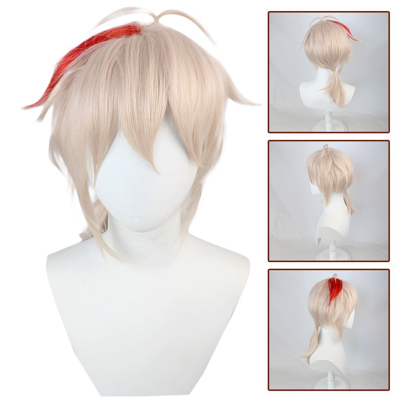 Tóc giả Kazuha điều chỉnh được cho cosplay Genshin Impact