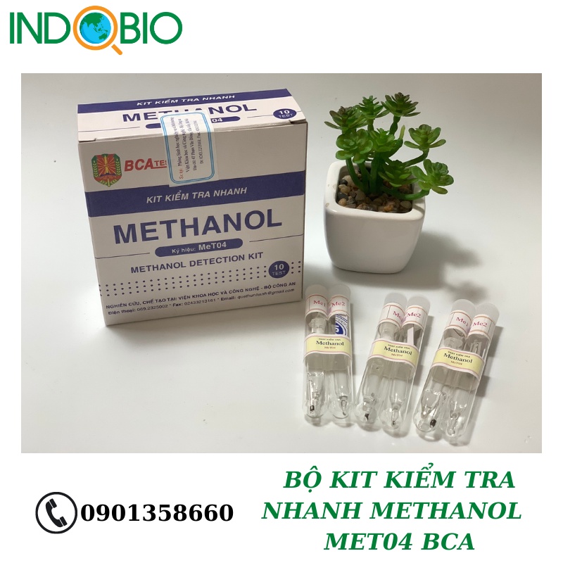 BỘ KIT KIỂM TRA NHANH METHANOL TRONG RƯỢU MET04 BCA-VIỆT NAM