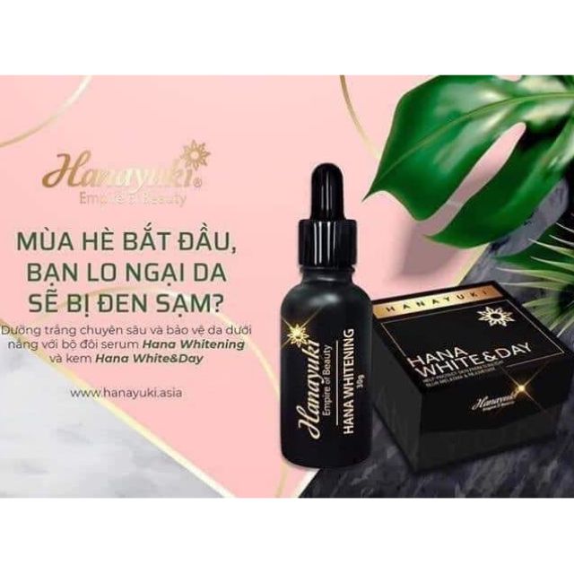 BỘ ĐÔI DƯỠNG NGÀY HANA WHITE DAY + HANA WHITENING HANAYUKI