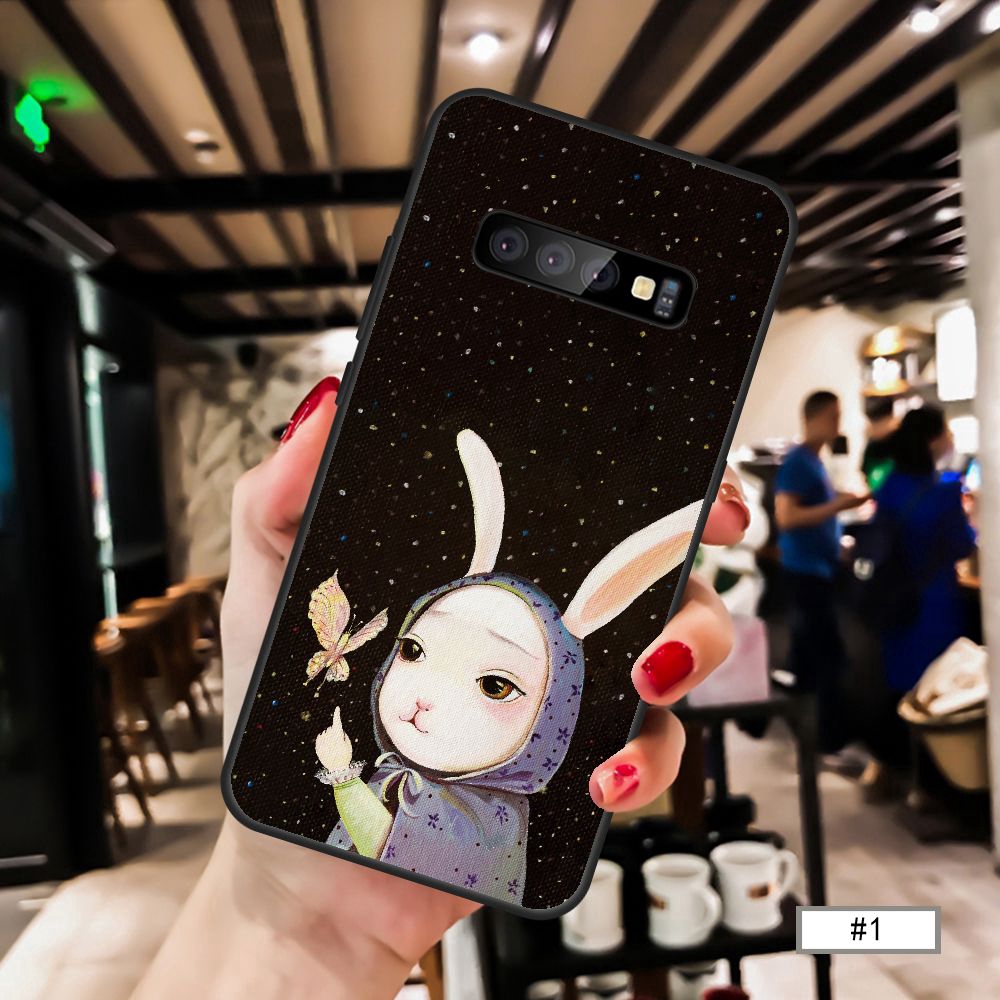 Ốp điện thoại mềm in hình bầu trời sao cho Samsung S8 S8 Plus S9 S10 S10+ Note8 Note9 Note10 10+
