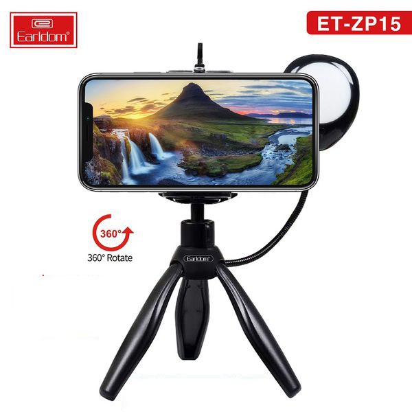 [Mã BMBAU50 giảm 10% đơn 99k] Tripod Kèm Đèn Hỗ Trợ Selfie Earldom ZP-15