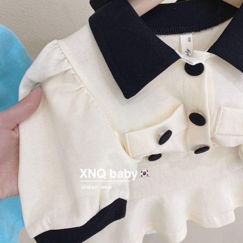 Set Áo Thun Ngắn Tay + Chân Váy Xếp Ly 5 Món Thời Trang Cho Bé Gái