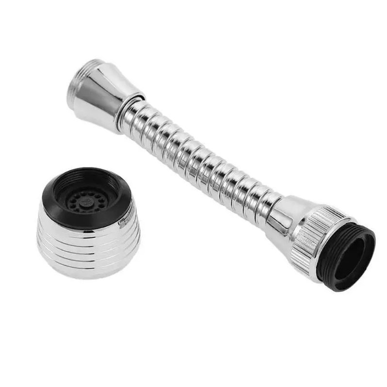 Đầu vòi nối vòi rửa chén bát nhựa ABS xoay 360 độ 2 chế độ xả nước loại dài nhỏ mẫu mới + đầu chuyển - QM.PK011