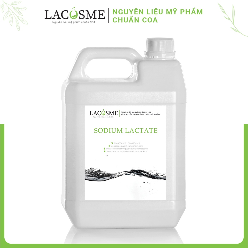 10Gr - 50Gr - 100Gr Nguyên liệu mỹ phẩm Sodium lactate