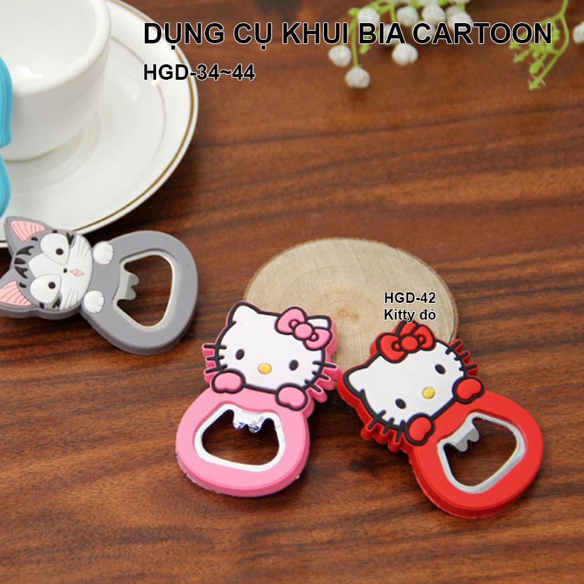 DỤNG CỤ KHUI NẮP BIA CARTOON DỄ THƯƠNG TRANG TRÍ NHÀ BẾP BÀN ĂN  HGD-34~44