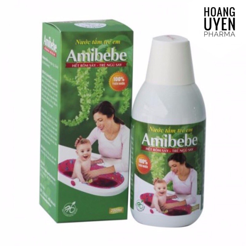 Nước tắm thảo dược cho bé Amibebe 250ml