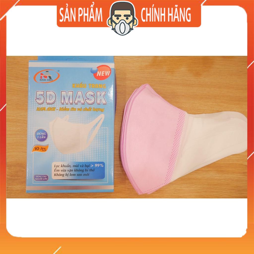 Hộp 10 cái khẩu trang 3D mask, 5D mask quai vải Famapro Nam Anh