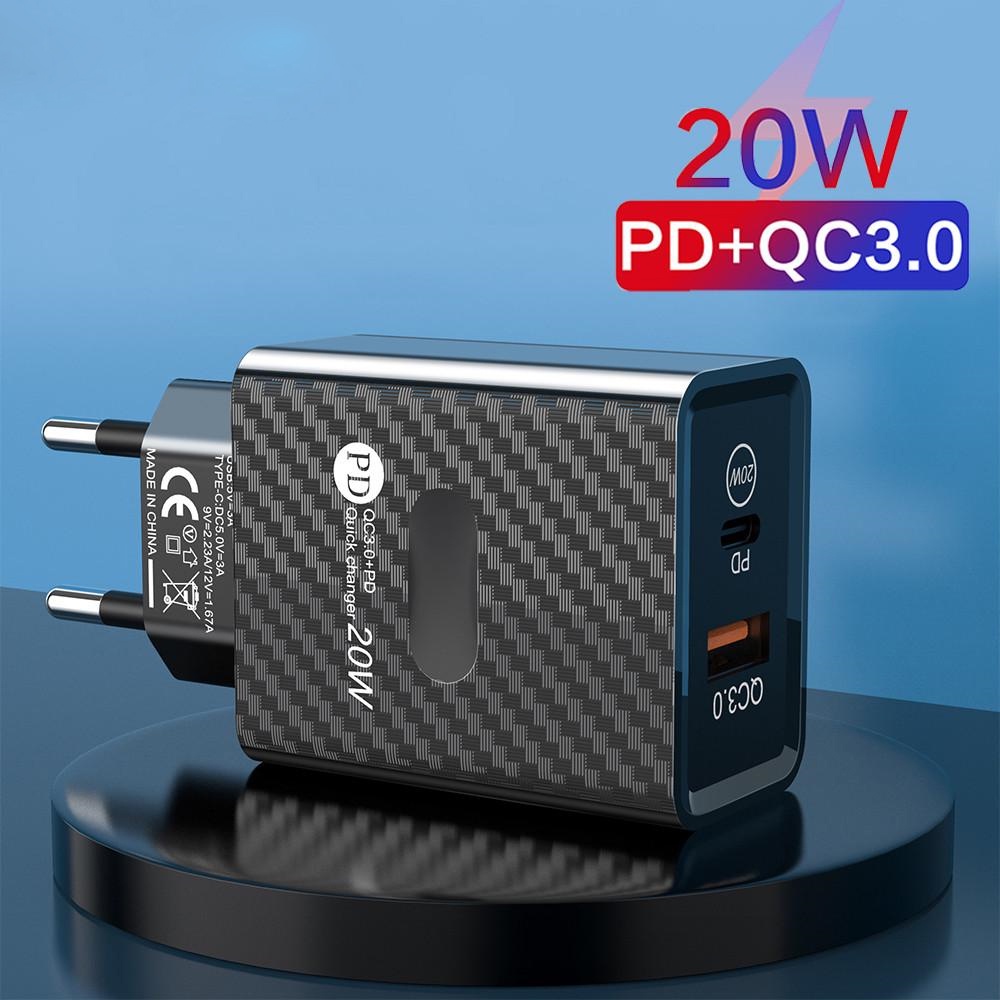 Cốc sạc nhanh ELOUGH PD Type C QC3.0 20W cho điện thoại