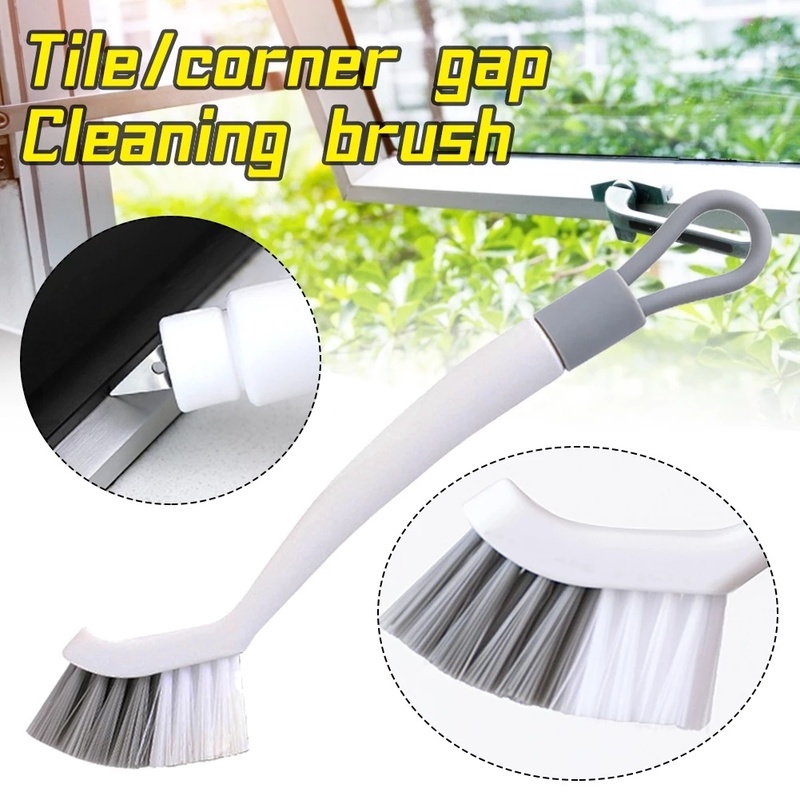 1 Bàn Chải Vệ Sinh Cán Dài Uốn Cong Tiện Dụng Cho Nhà Bếp/Phòng Tắm