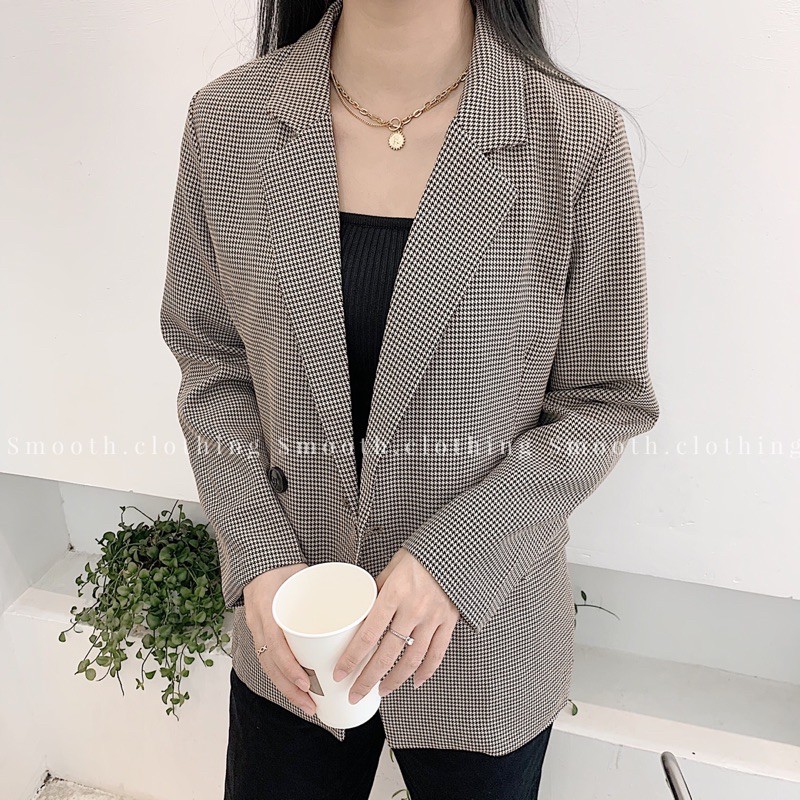 Áo blazer kẻ nhỏ