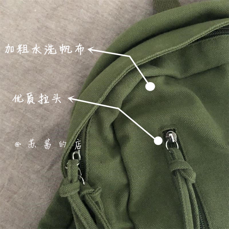 Ba Lô Canvas Thiết Kế Đơn Giản Phong Cách Retro Anh Quốc Cho Học Sinh