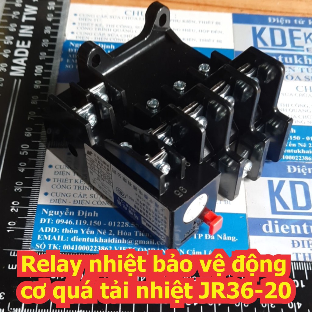 Relay Rơ le nhiệt bảo vệ động cơ quá tải nhiệt JR36-20 các loại 0.25A ~ 22A kde6978