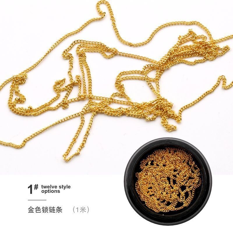 Phụ kiện trang trí móng - Dây xích bi