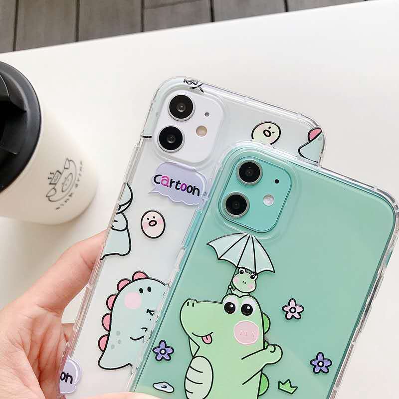 Ốp điện thoại mềm họa tiết khủng long chống sốc cho iPhone 6 6s 7 8 Plus 11 Pro Max X XS Max XR 5 5S SE 2020 | BigBuy360 - bigbuy360.vn
