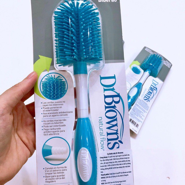 Cọ bình sữa Dr.Brown's silicone siêu mềm