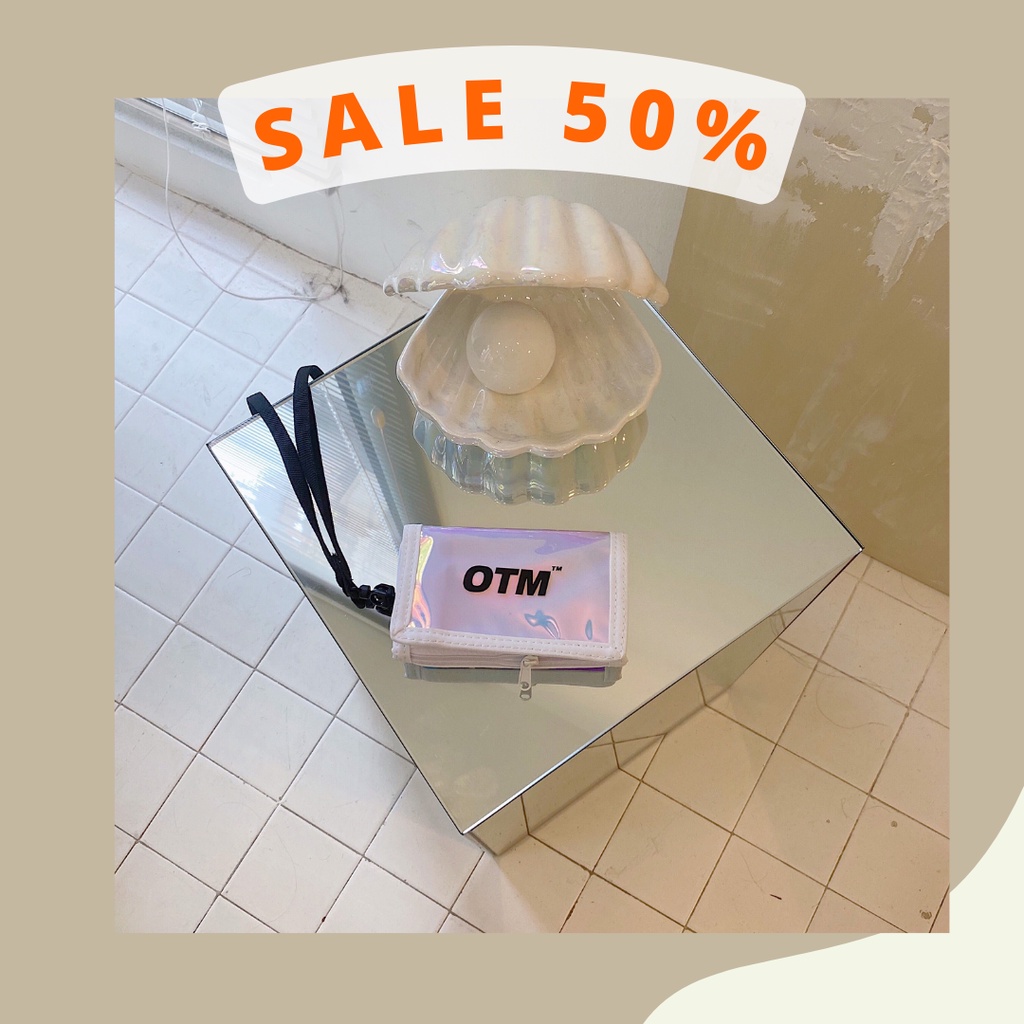 Ví Ngắn Mini Cầm Tay Hologram OTM