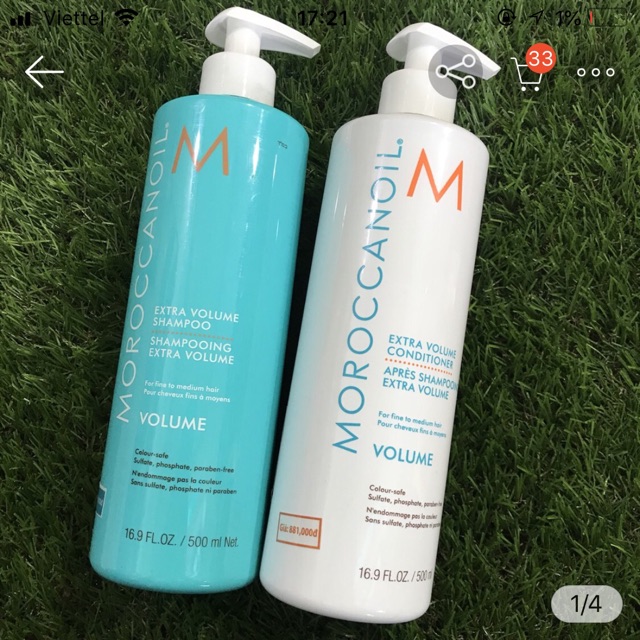 Dầu gội xả tăng phồng Moroccanoil Volume Extra 500mlx2