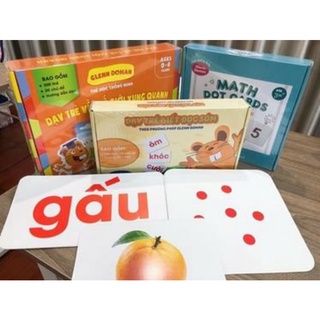 Combo 3 bộ Thẻ học Glenn Doman nâng cao