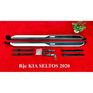 BẬC LÊN XUỐNG KIA SELTOS 2020, MẪU ĐEN BẠC hàng cao cấp