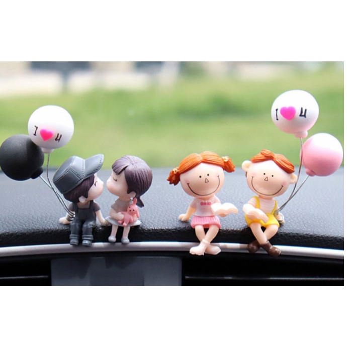 Set decor búp bê tình nhân trang trí taplo xe hơi cực xinh xắn- Dũng An Shop
