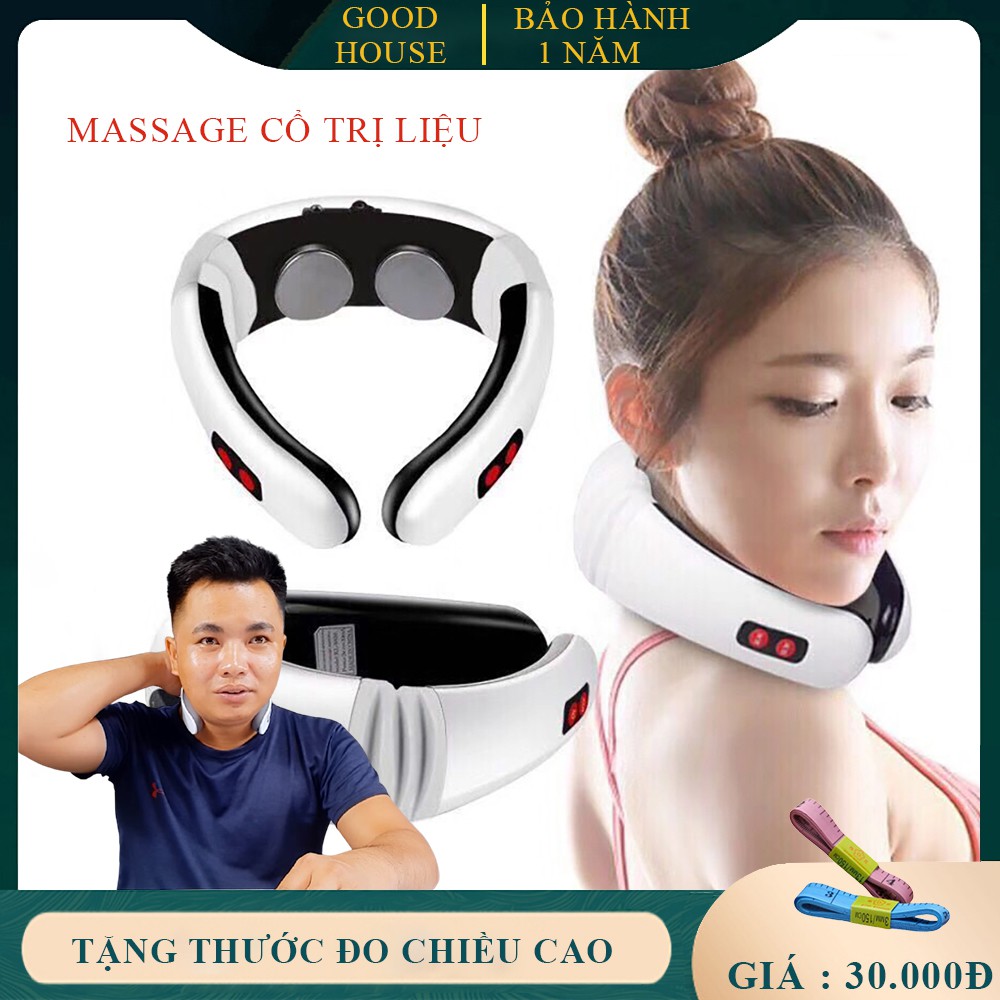 Máy massage cổ, vai gáy trị liệu cao cấp. Bảo hành 1 năm, lỗi đổi mới trong 7 ngày.