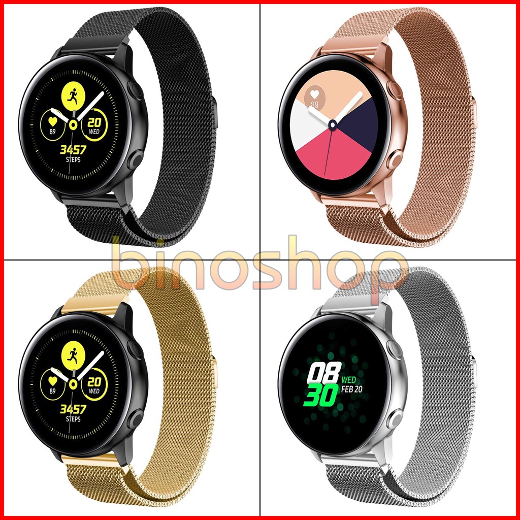 Dây đeo đồng hồ Samsung Galaxy Watch Active - Dây nam châm Milanese Loop thép không gỉ