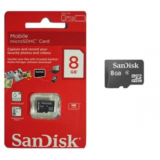 Thẻ Nhớ MicroSD 8Gb Sandisk Class 4