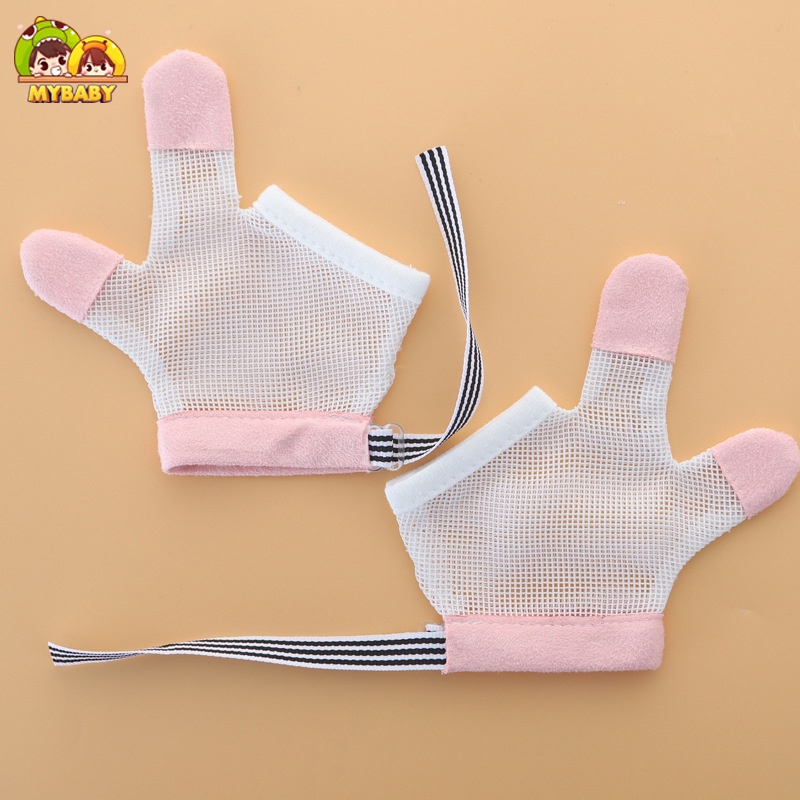 Găng Tay Cai Mút Tay An Toàn Cho Bé, Chất liệu thoáng khí, Hiệu Quả, Bao gồm 2 chiếc