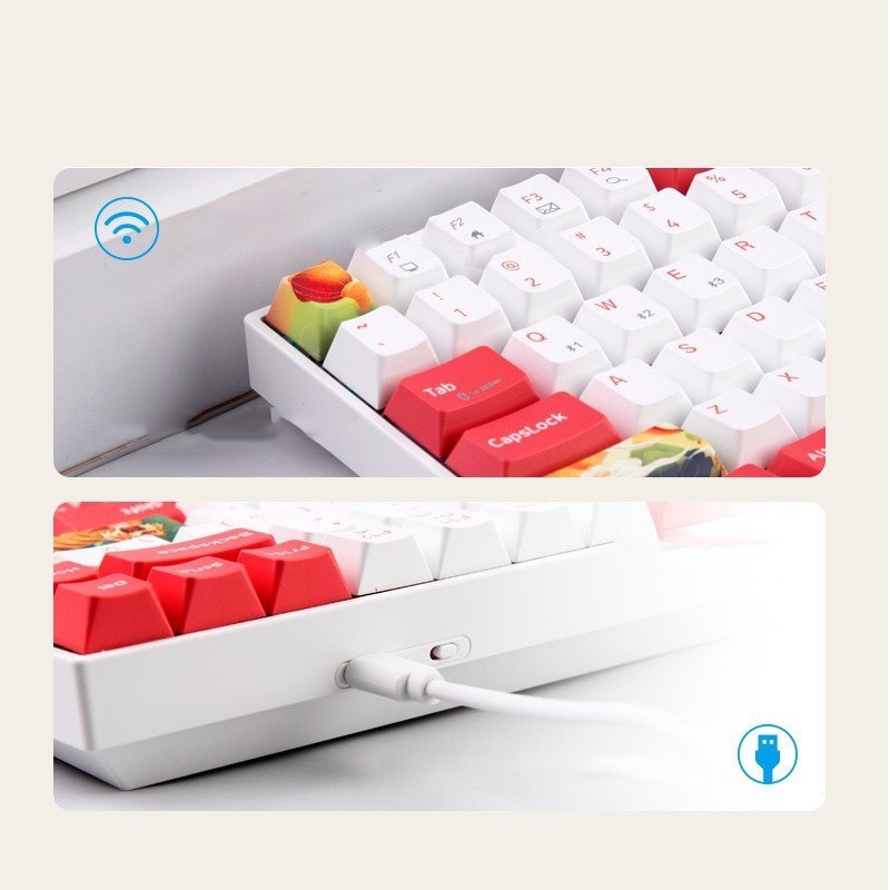Bàn phím cơ không dây newmen GM840 v2  Dual mode Hotswap Gateron Pro,KailhBox Switch